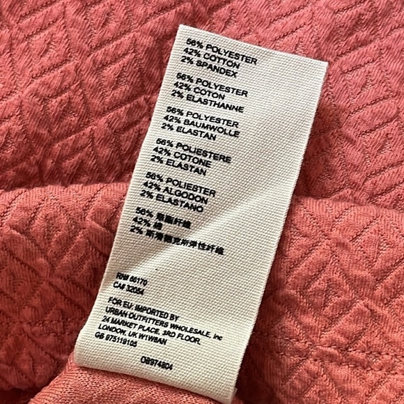 Free People Easy Street Cootton Blend Mini Dress in Coral size Medium - Picture 12 of 12